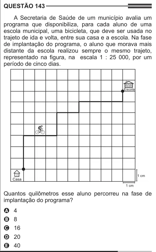 Imagem da questão 143 do ENEM 2013