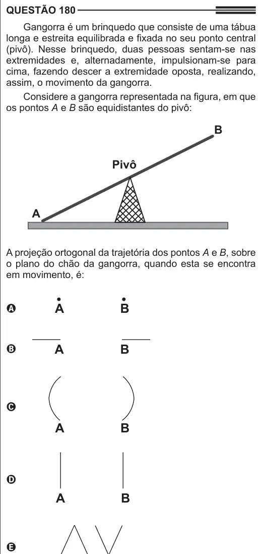 Imagem da questão 180 do ENEM 2013