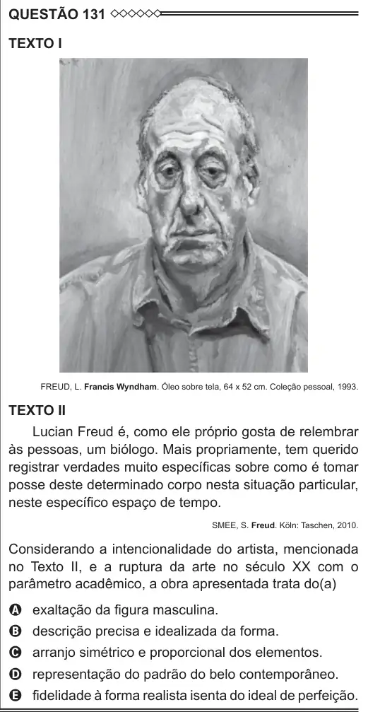 Imagem da questão 131 do ENEM 2015