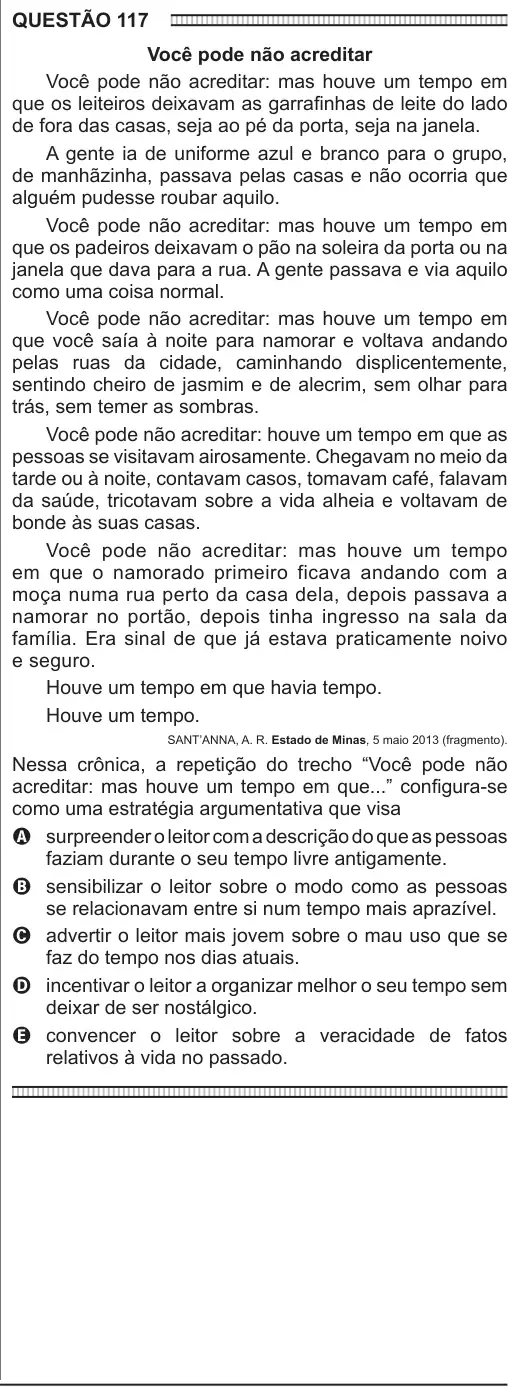 Imagem da questão 117 do ENEM 2016